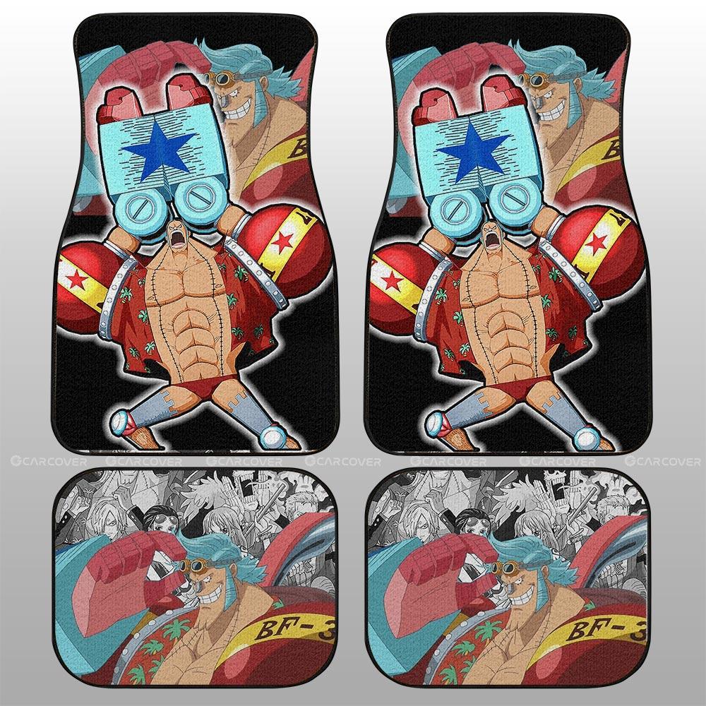 Franky Car Floor Mats Custom One Piece Anime Car Interior Accessories