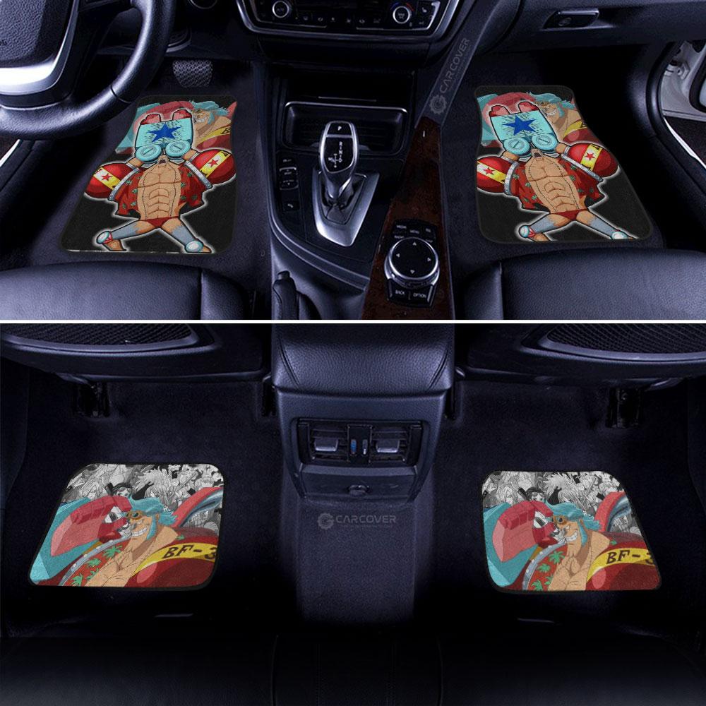 Franky Car Floor Mats Custom One Piece Anime Car Interior Accessories