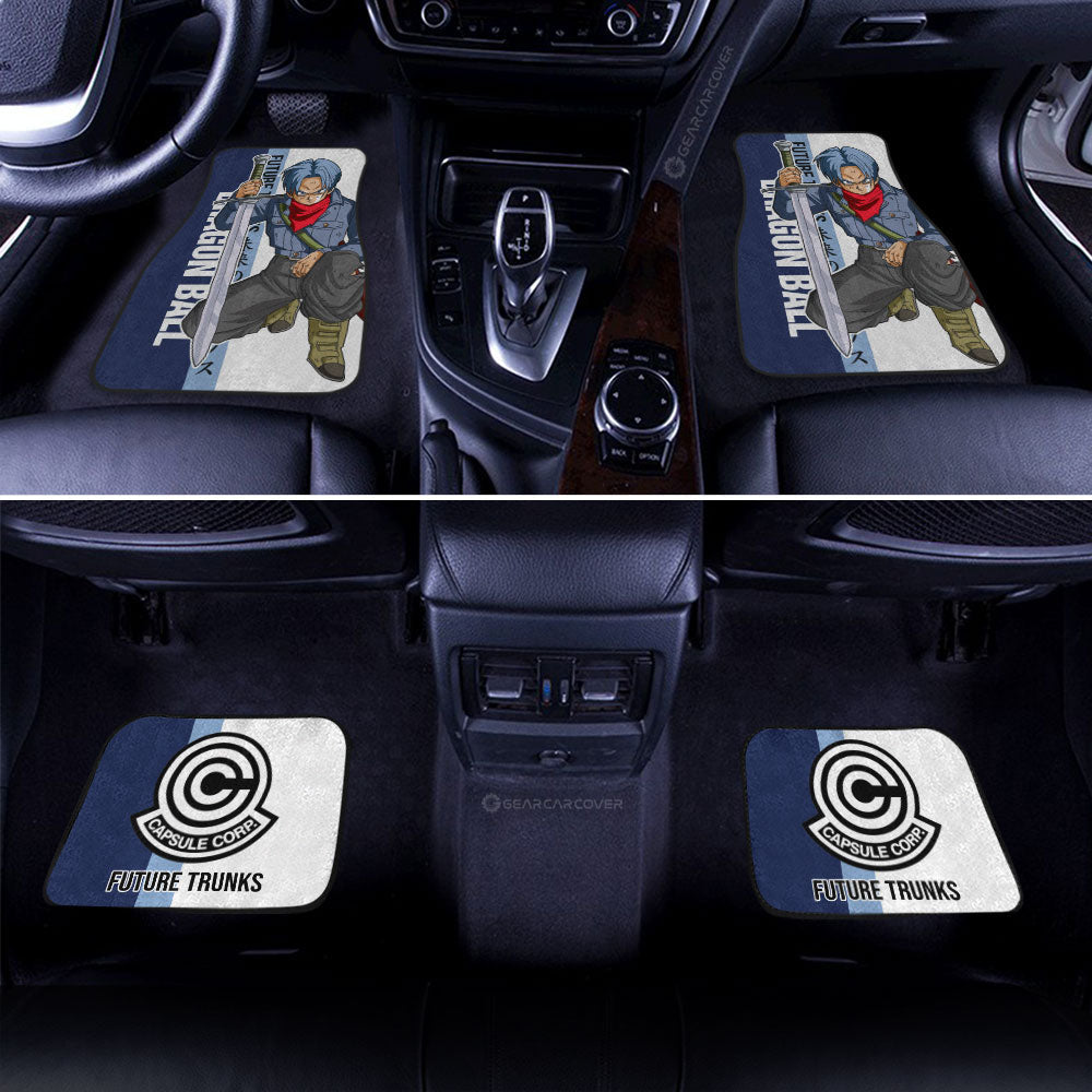 Future Trunks Car Floor Mats Custom Dragon Ball Car Accessories Gifts For Anime Fans