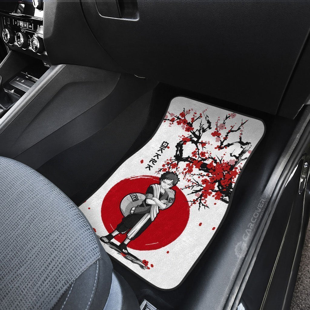 Gaara Car Floor Mats Custom Japan Style Anime Naruto Car Accessories