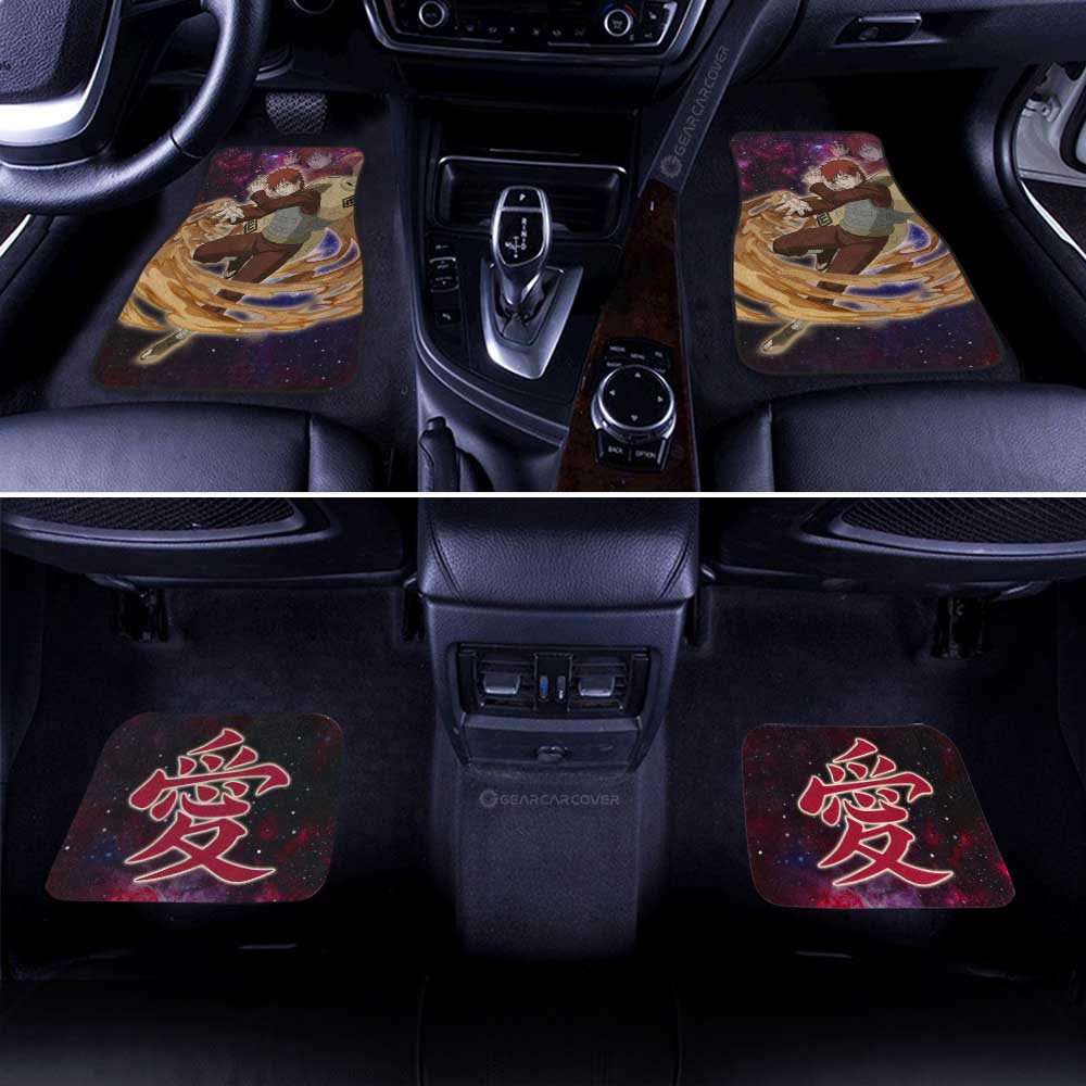 Gaara Car Floor Mats Custom Naruto Anime Galaxy Style Car Accessories For Fans