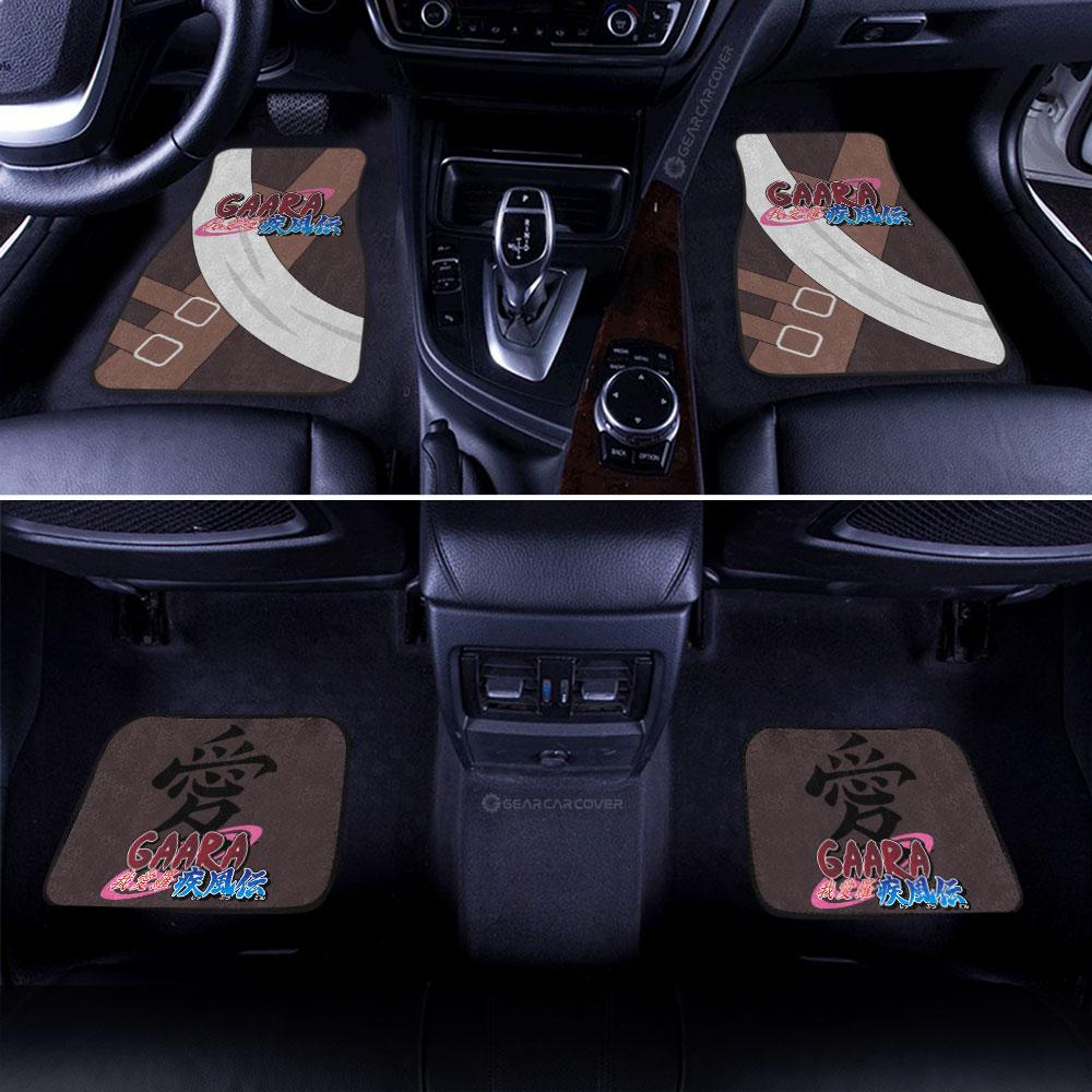 Gaara Uniform Car Floor Mats Custom Naruto Anime Car Interior Accessories