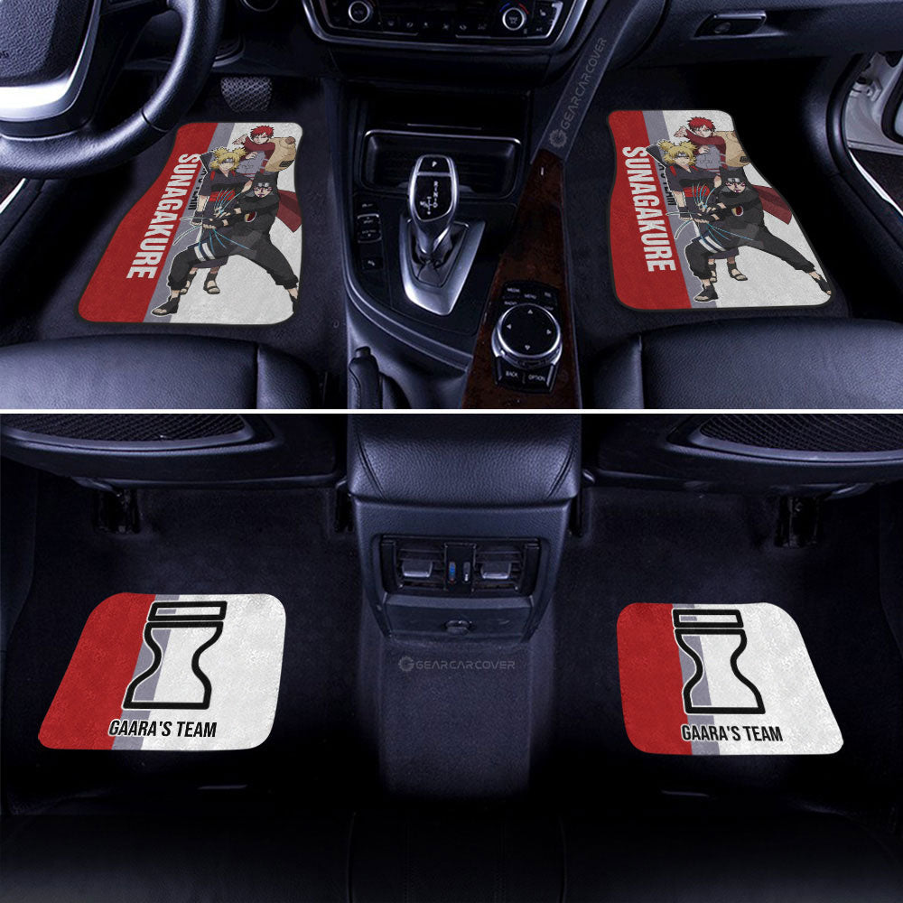 Gaara's Team Car Floor Mats Custom Naruto Anime Car Accessories Gifts Idea For Fans