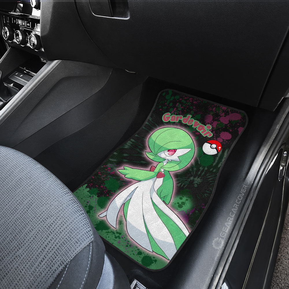 Gardevoir Car Floor Mats Custom Tie Dye Style Pokemon Anime Car Accessories