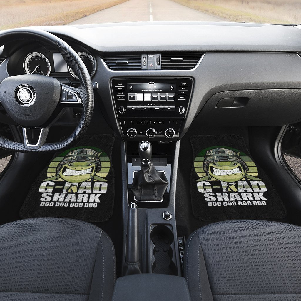 G-Dad Shark Car Floor Mats Custom Car Accessories Gift Idea For Veteran G-Force