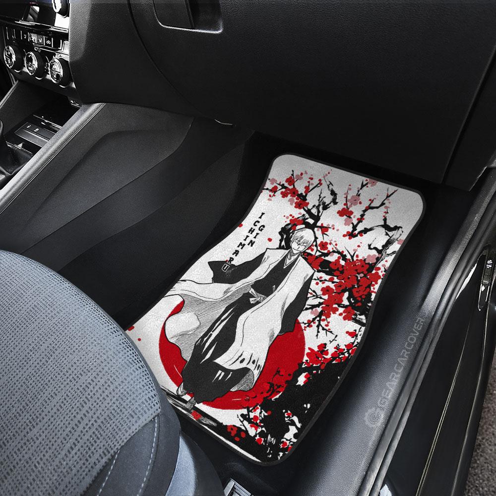 Gin Ichimaru Car Floor Mats Custom Japan Style Anime Bleach Car Interior Accessories