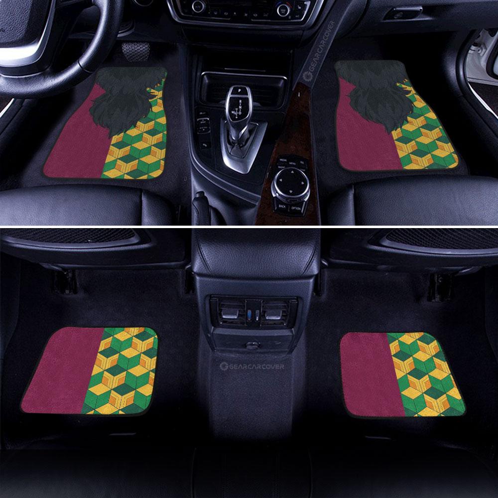 Giyuu Uniform Car Floor Mats Custom Hairstyle Demon Slayer Anime Car Interior Accessories