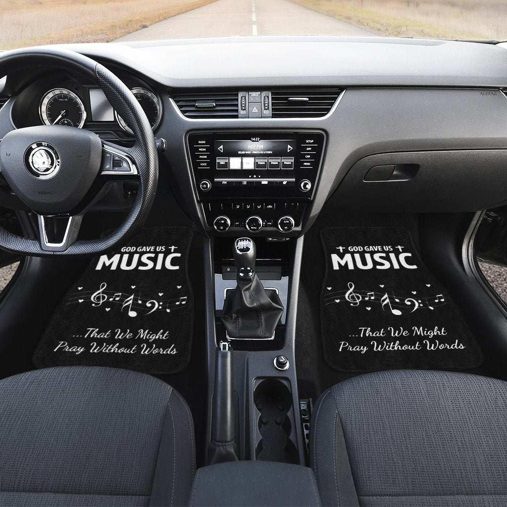 God Gave Us Music Car Floor Mats Notes Music Car Accessories