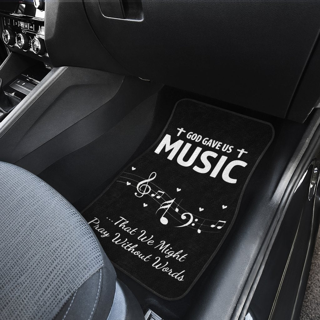 God Gave Us Music Car Floor Mats Notes Music Car Accessories