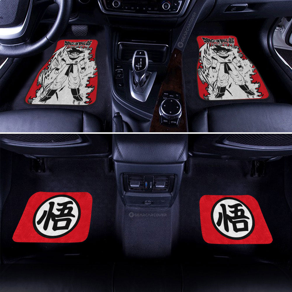 Goku Car Floor Mats Custom Dragon Ball Anime Car Accessories Manga Style For Fans