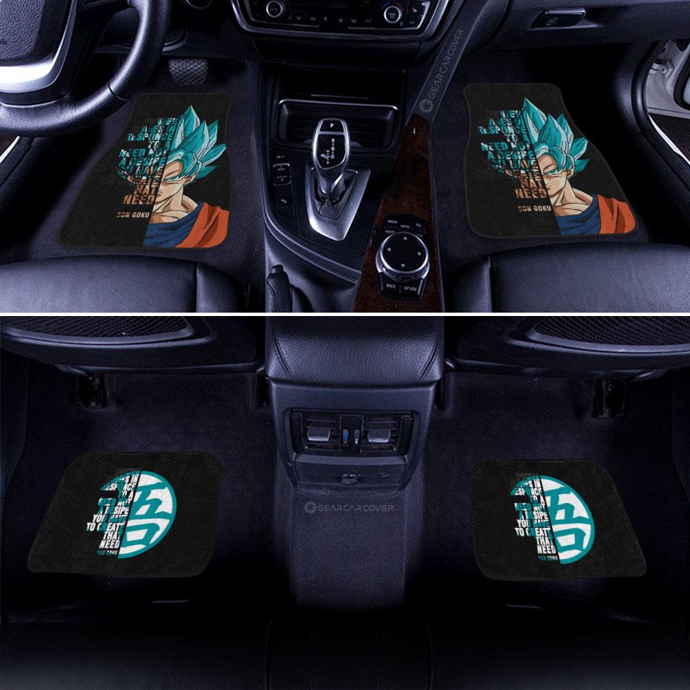 Goku Car Floor Mats Custom Gift For Dragon Ball Anime Fans