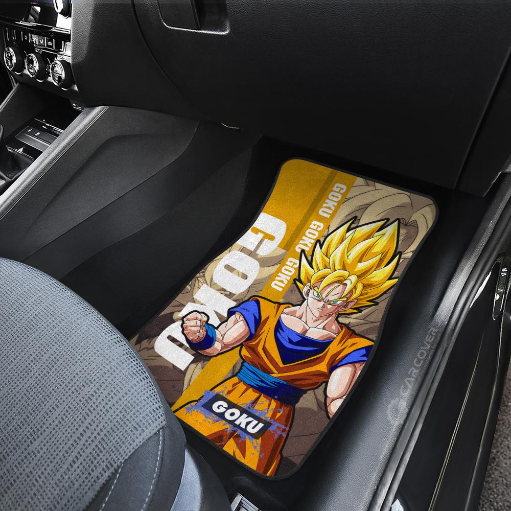 Goku SSJ Car Floor Mats Custom Dragon Ball Anime Car Accessories