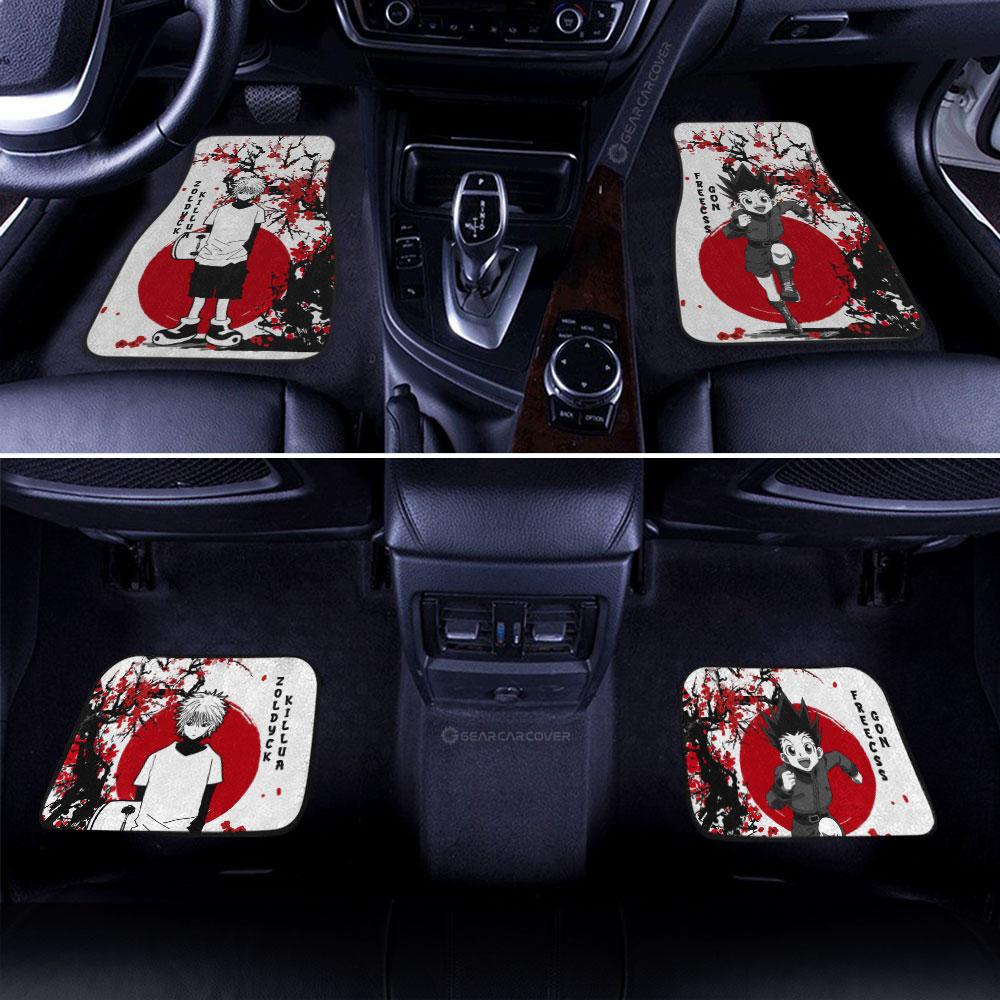 Gon And Killua Car Floor Mats Custom Japan Style Hunter x Hunter Anime Car Accessories