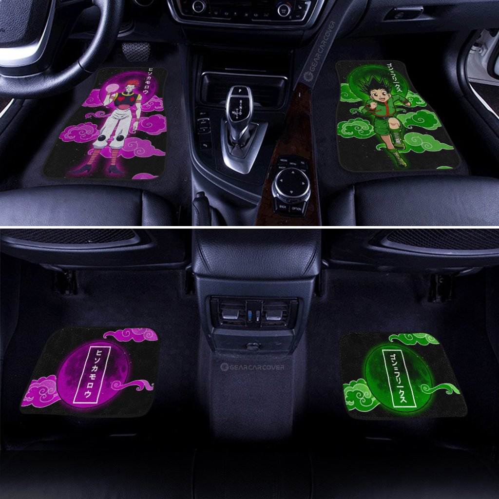 Gon Freecss And Hisoka Morow Car Floor Mats Custom Hunter x Hunter Anime Car Accessories