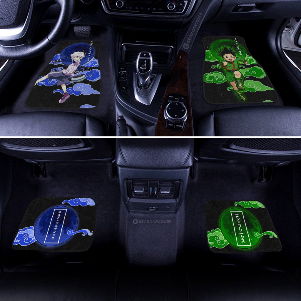 Gon Freecss And Killua Zoldyck Car Floor Mats Custom Hunter x Hunter Anime Car Accessories