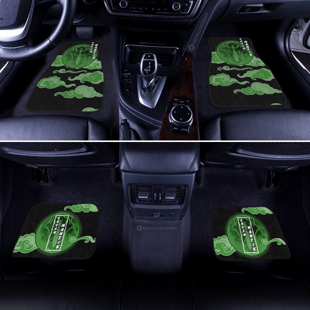 Green Mantis Car Floor Mats Custom Anime Black Clover Car Interior Accessories