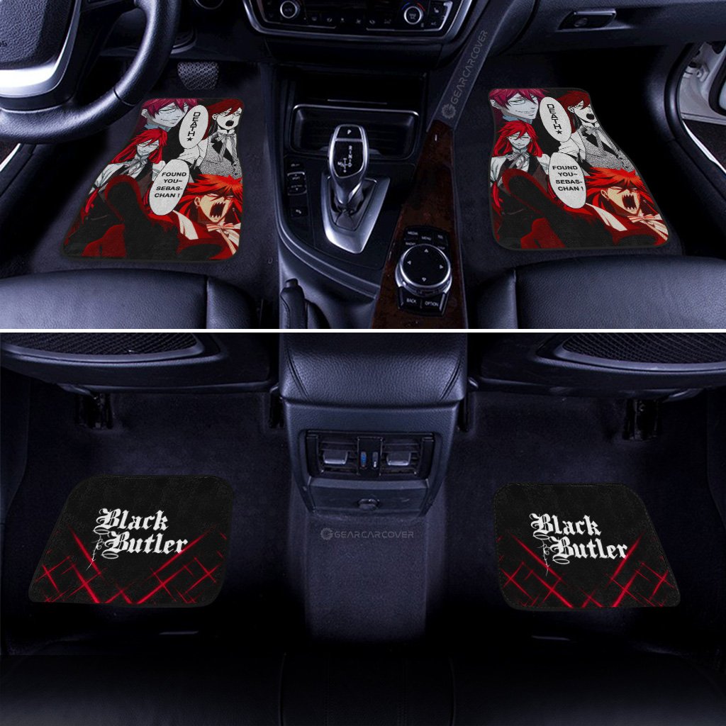 Grell Sutcliff Car Floor Mats Custom Black Butler Anime Car Accessories