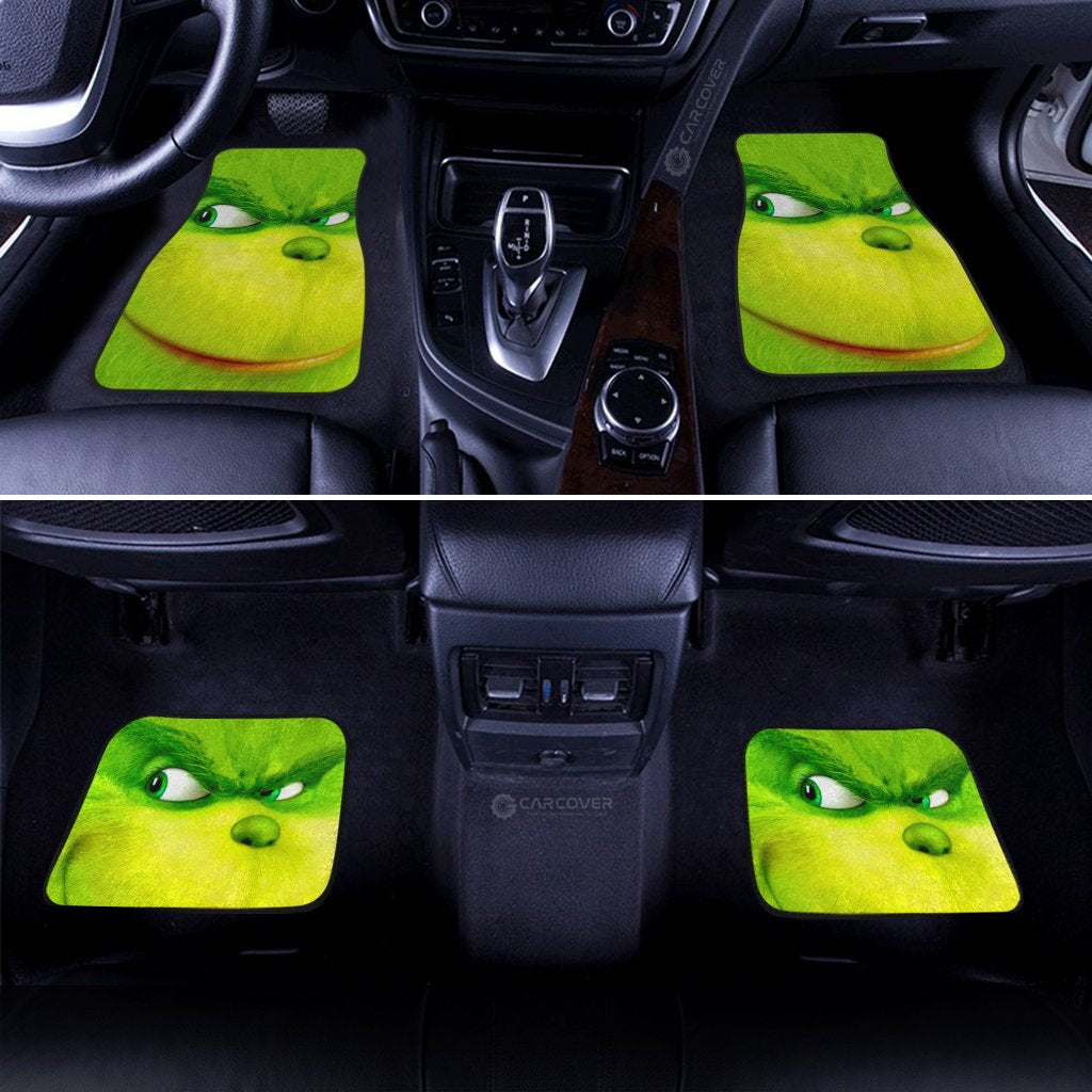 Grinch Car Floor Mats Custom Christmas Car Interior Accessories