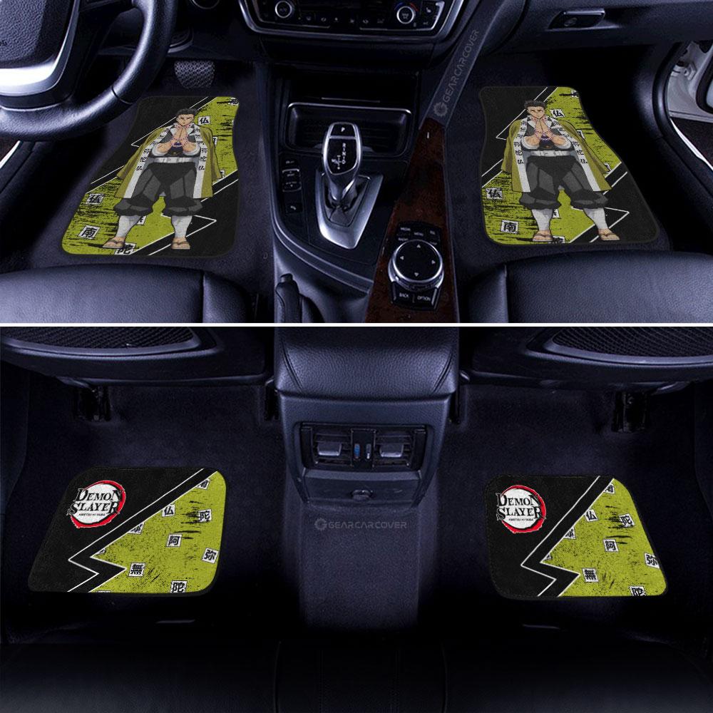 Gyomei Himejima Car Floor Mats Custom Demon Slayer Anime Car Accessories