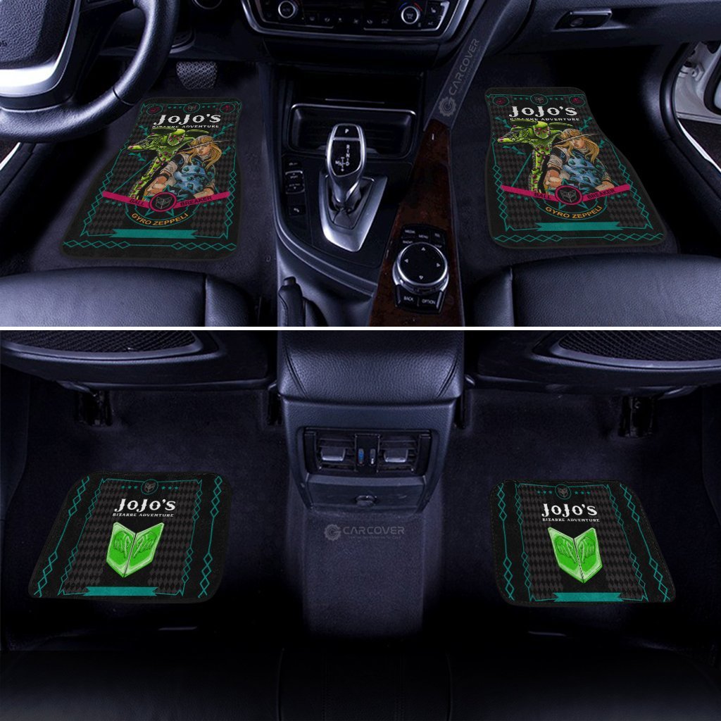 Gyro Zeppeli Car Floor Mats Custom Anime JoJo's Bizarre Adventure Car Interior Accessories