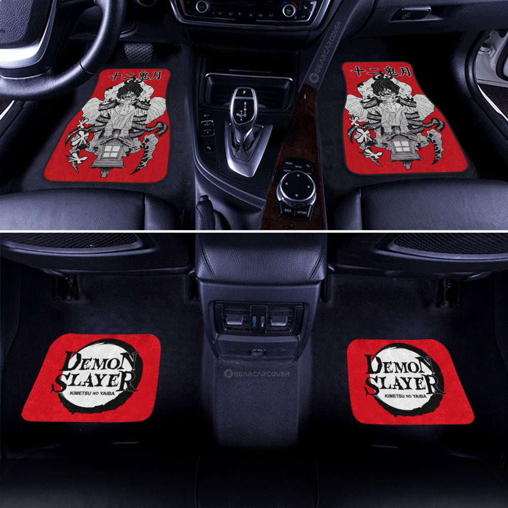 Gyutaro Car Floor Mats Custom Demon Slayer Anime Car Accessories Manga Style For Fans