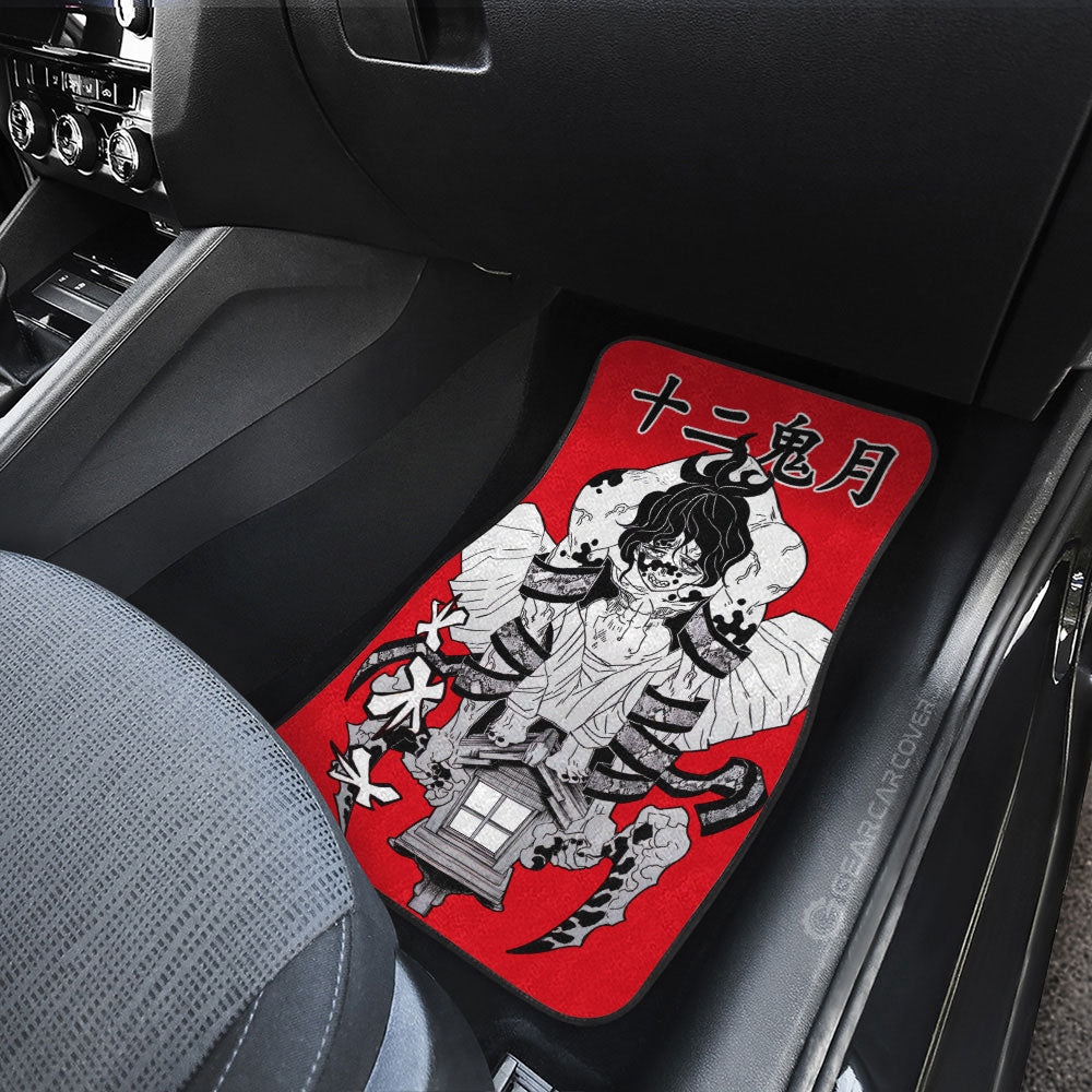 Gyutaro Car Floor Mats Custom Demon Slayer Anime Car Accessories Manga Style For Fans