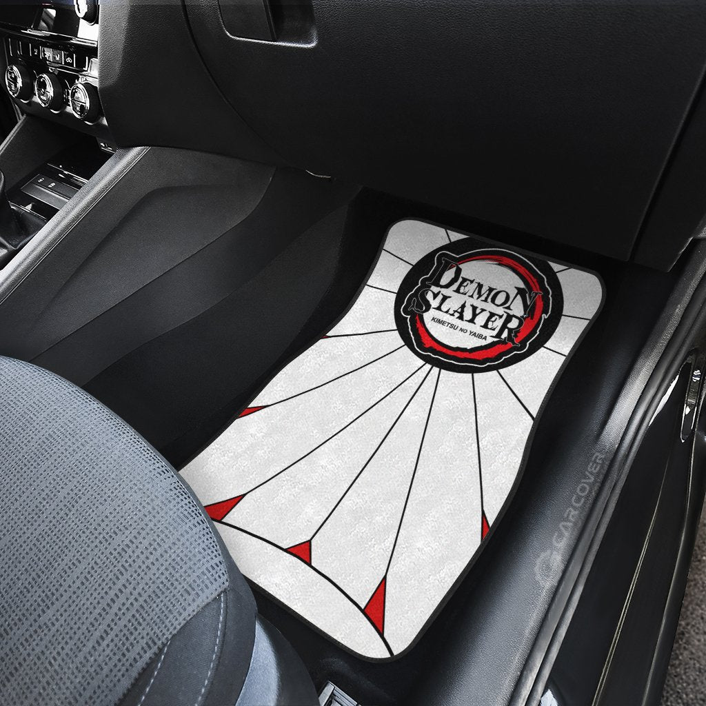 Hanafuda Rengoku Car Floor Mats Custom Demon Slayer Anime Car Accessories