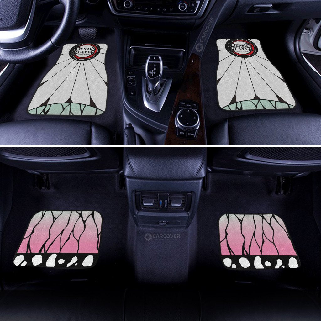 Hanafuda Shinobu Car Floor Mats Custom Demon Slayer Anime Car Accessories