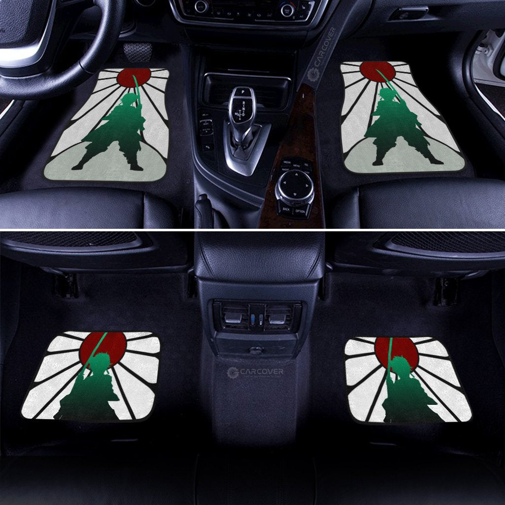 Hanafuda Tanjiro Car Floor Mats Custom Demon Slayer Anime Car Accessories