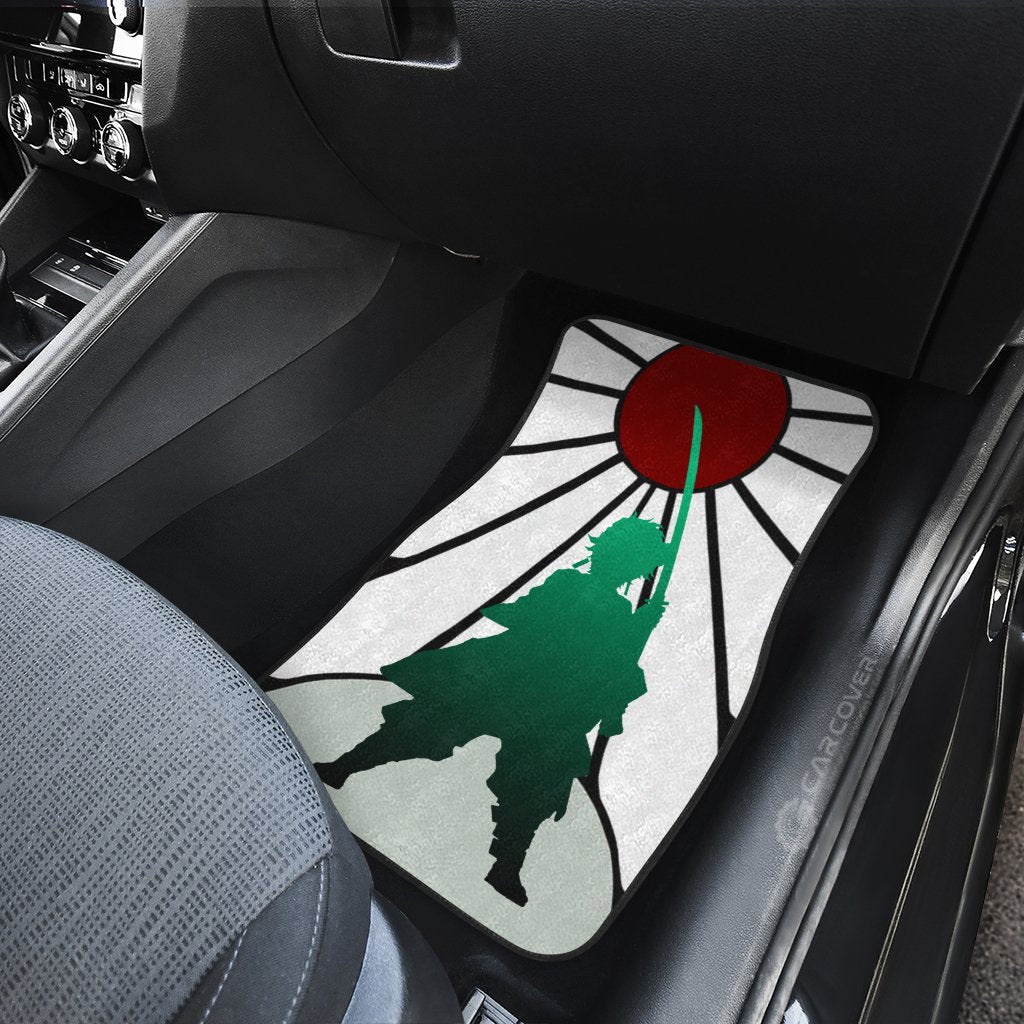 Hanafuda Tanjiro Car Floor Mats Custom Demon Slayer Anime Car Accessories
