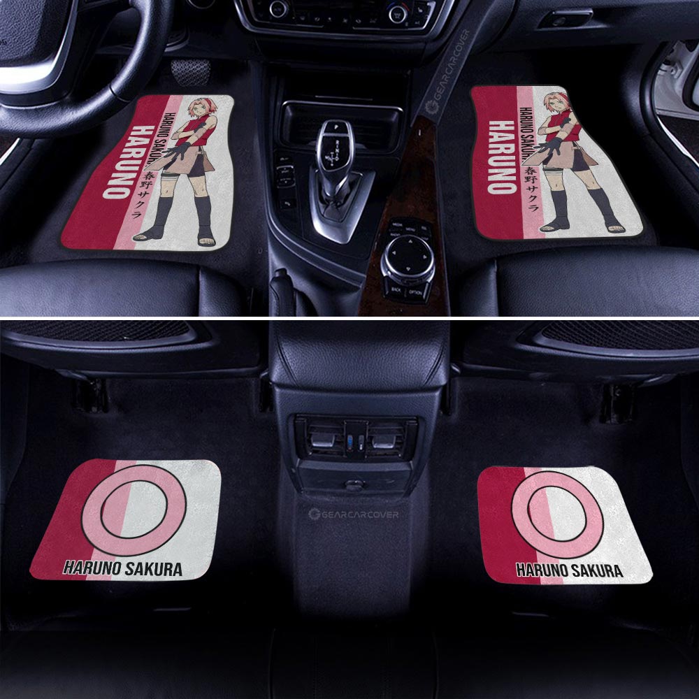 Haruno Sakura Car Floor Mats Custom Naruto Anime Car Accessories Gifts Idea For Fans