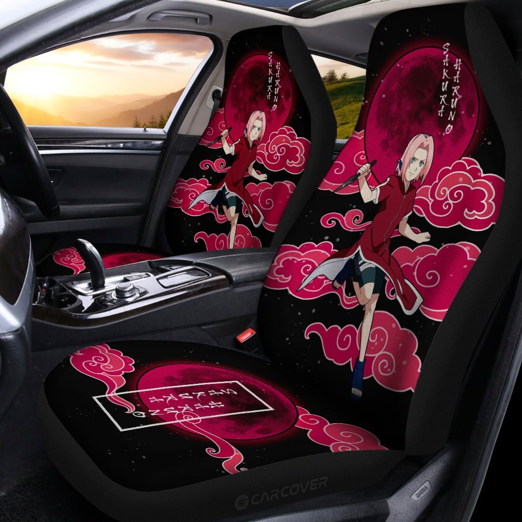 Haruno Sakura Car Seat Covers Custom Naruto Anime Car Accessories