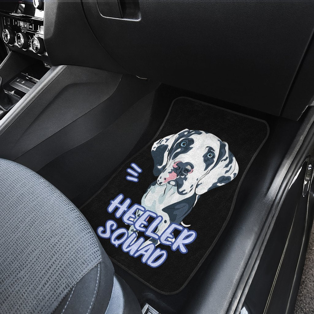 Heller Squad Great Dane Car Floor Mats Custom Car Accessories Gift Idea For Dog Lovers