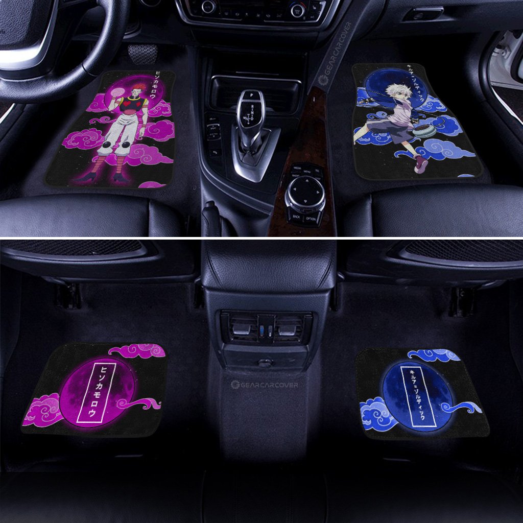 Hisoka Morow And Killua Zoldyck Car Floor Mats Custom Hunter x Hunter Anime Car Accessories