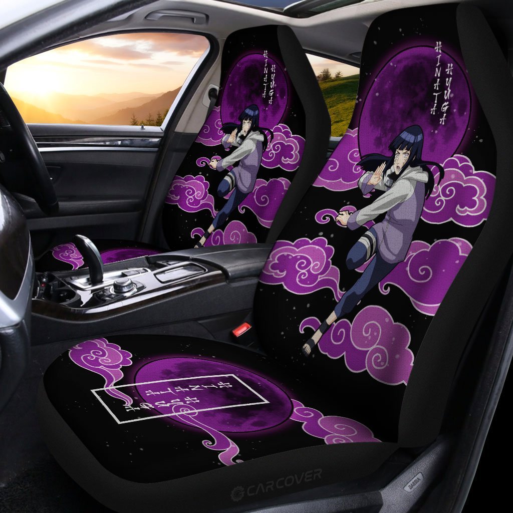 Hyuga Hinata Car Seat Covers Custom Naruto Anime Car Accessories