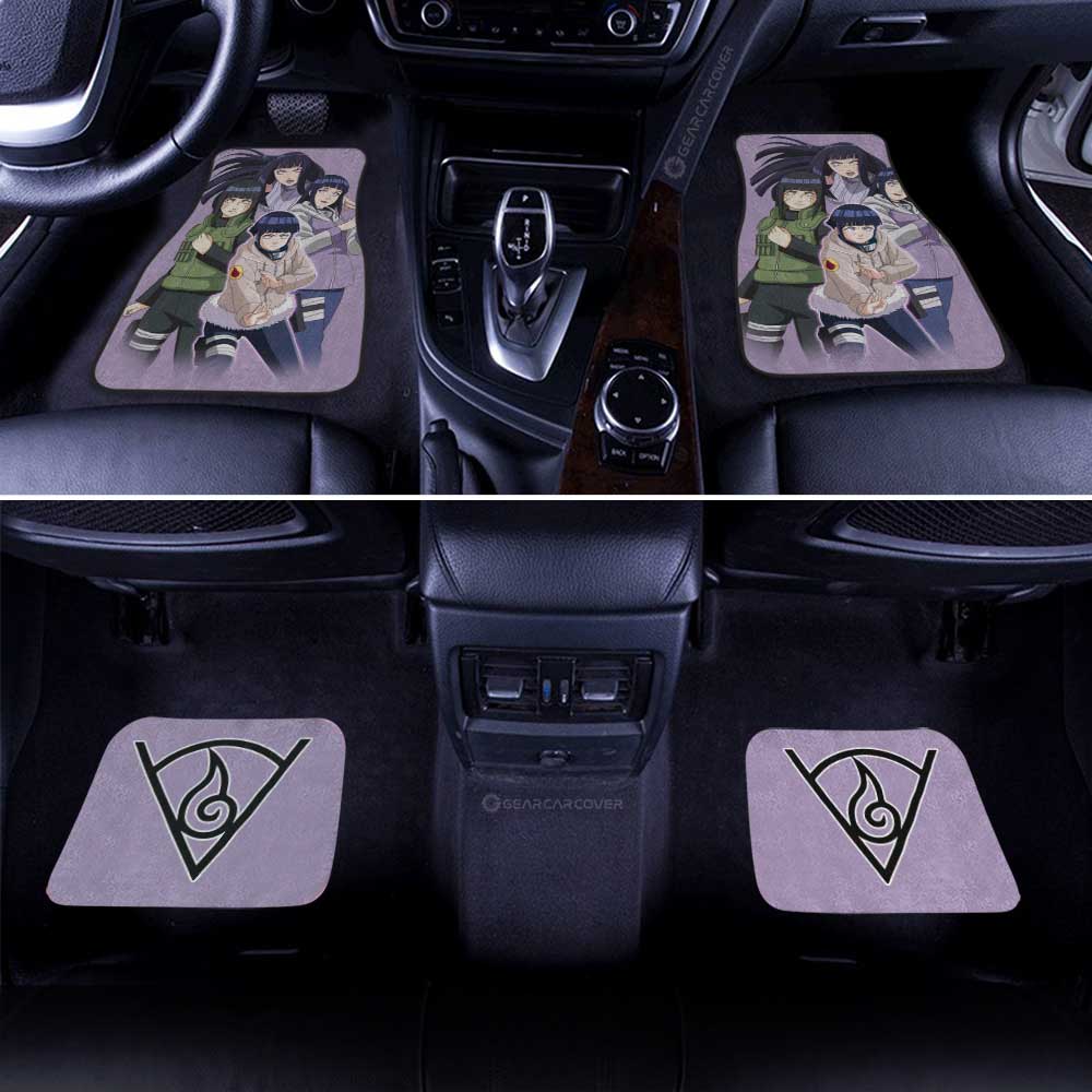 Hyuuga Hinata Car Floor Mats Custom Anime Naruto Car Accessories For Fans