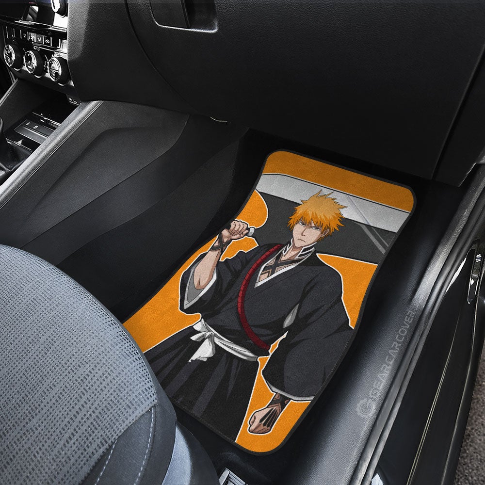Ichigo Kurosaki Car Floor Mats Custom Bleach Anime Gifts For Fans