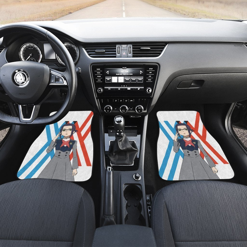 Ikuno Code 196 Car Floor Mats Custom Darling In The Franxx Anime Car Accessories
