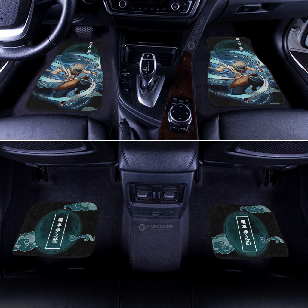Inosuke Beast Breathing Car Floor Mats Custom Anime Demon Slayer Car Accessories