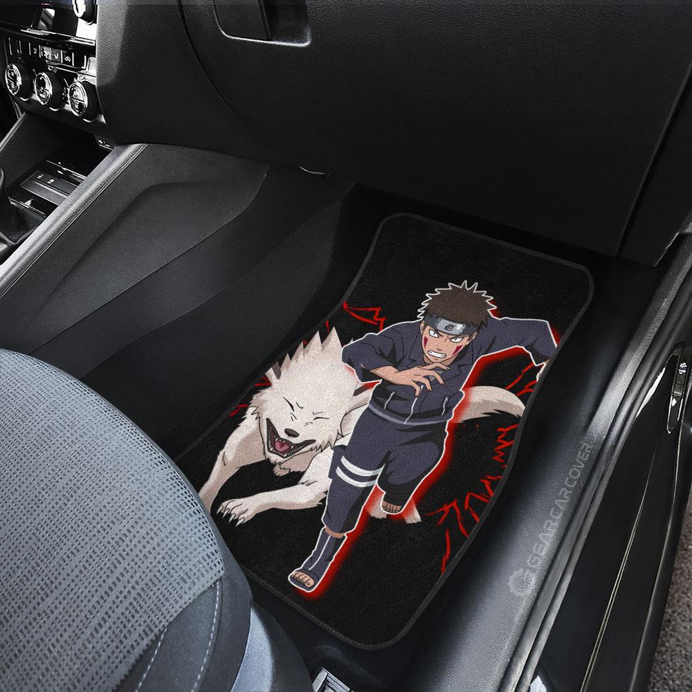 Inuzuka Kiba Car Floor Mats Custom Naruto Anime Gifts For Fans