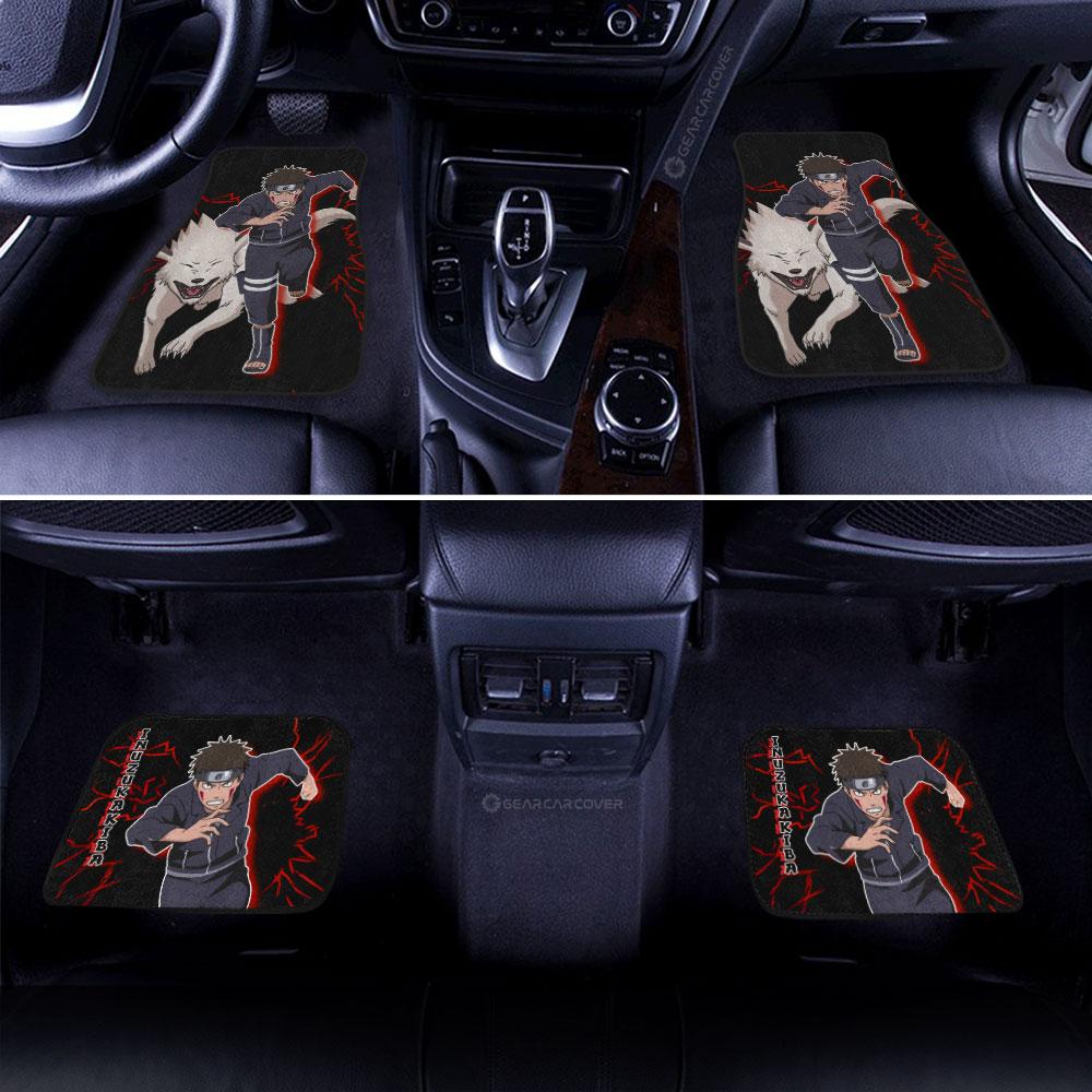Inuzuka Kiba Car Floor Mats Custom Naruto Anime Gifts For Fans