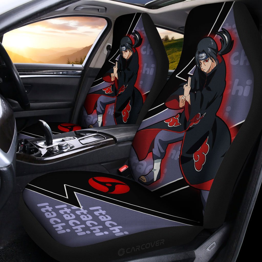 Itachi Akatsuki Car Seat Covers Custom Anime Naruto Car Accessories