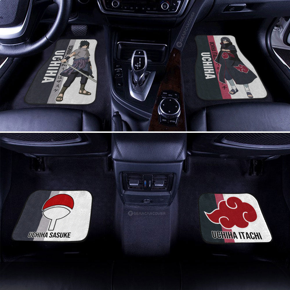 Itachi And Sasuke Car Floor Mats Custom Naruto Anime Car Accessories For Fans