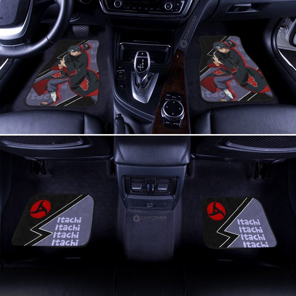 Itachi Car Floor Mats Custom Akatsuki Members Anime Car Accessories Gifts Idea
