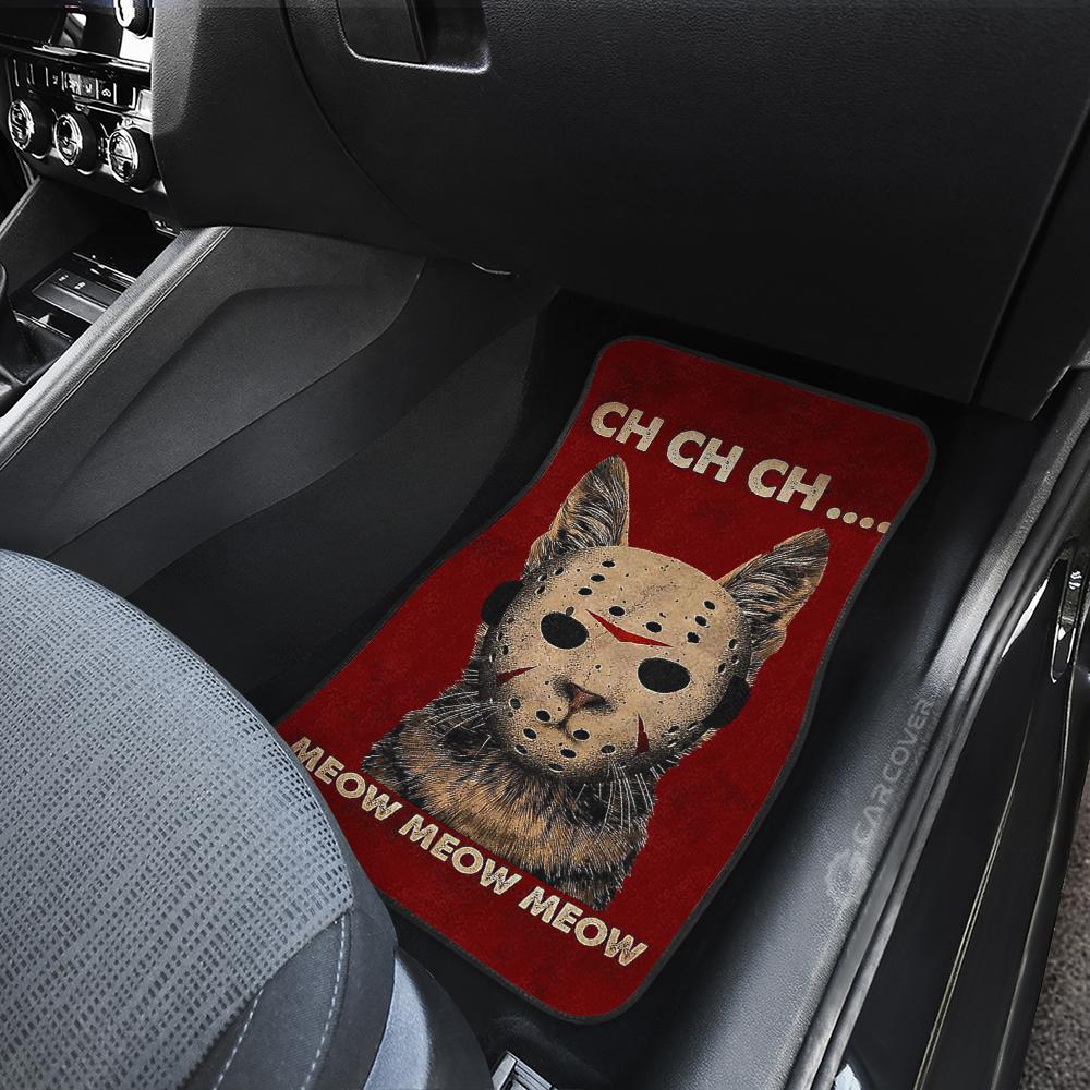 Jason Mask Cat Car Floor Mats Custom Halloween 2021 Car Accessories