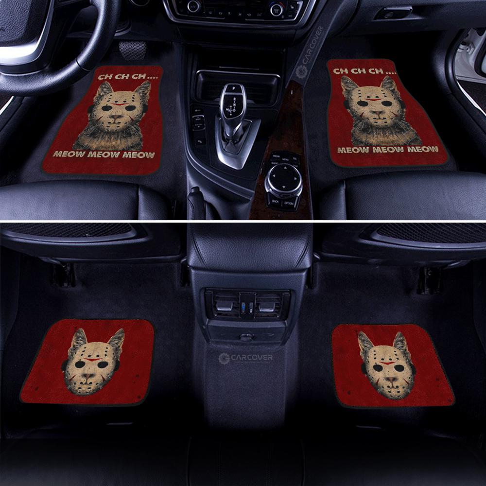 Jason Mask Cat Car Floor Mats Custom Halloween 2021 Car Accessories