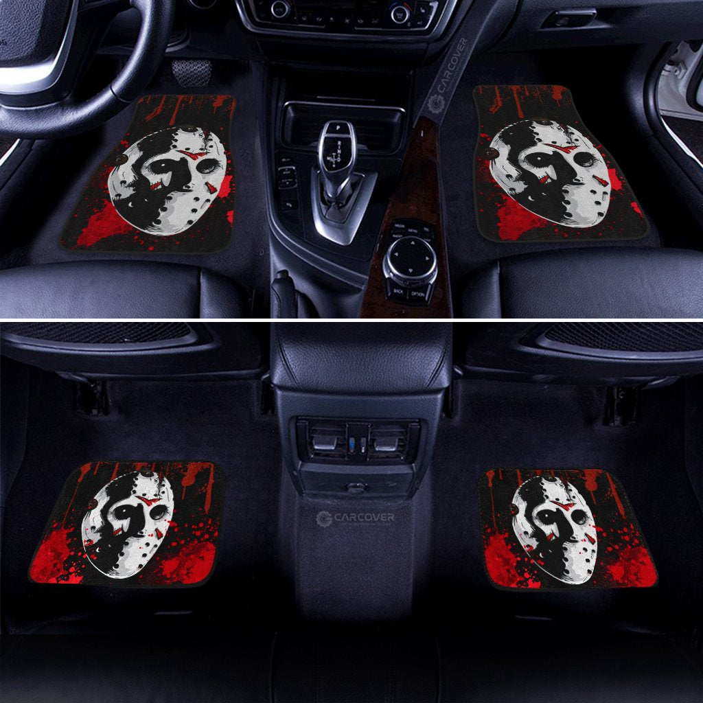 Jason Voorhees Car Floor Mats Custom Horror Car Accessories Halloween Decorations