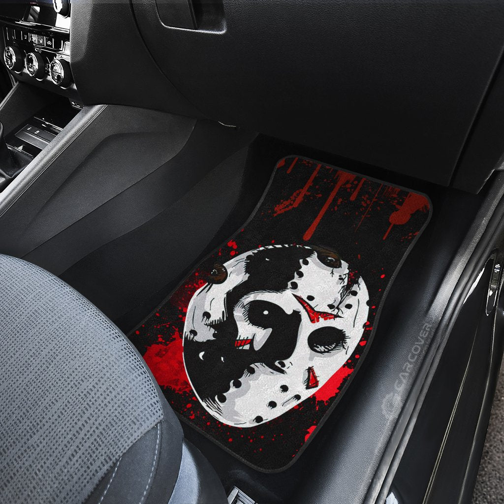 Jason Voorhees Car Floor Mats Custom Horror Car Accessories Halloween Decorations
