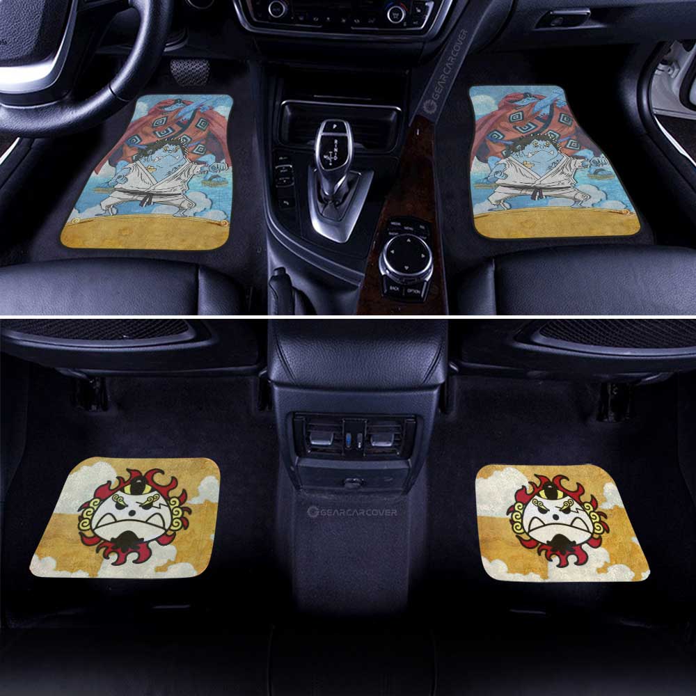 Jinbe Car Floor Mats Custom One Piece Map Anime Car Accessories