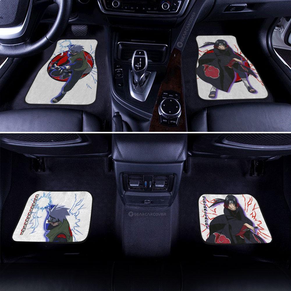 Kakashi And Itachi Car Floor Mats Custom Gifts For Naruto Anime Fans